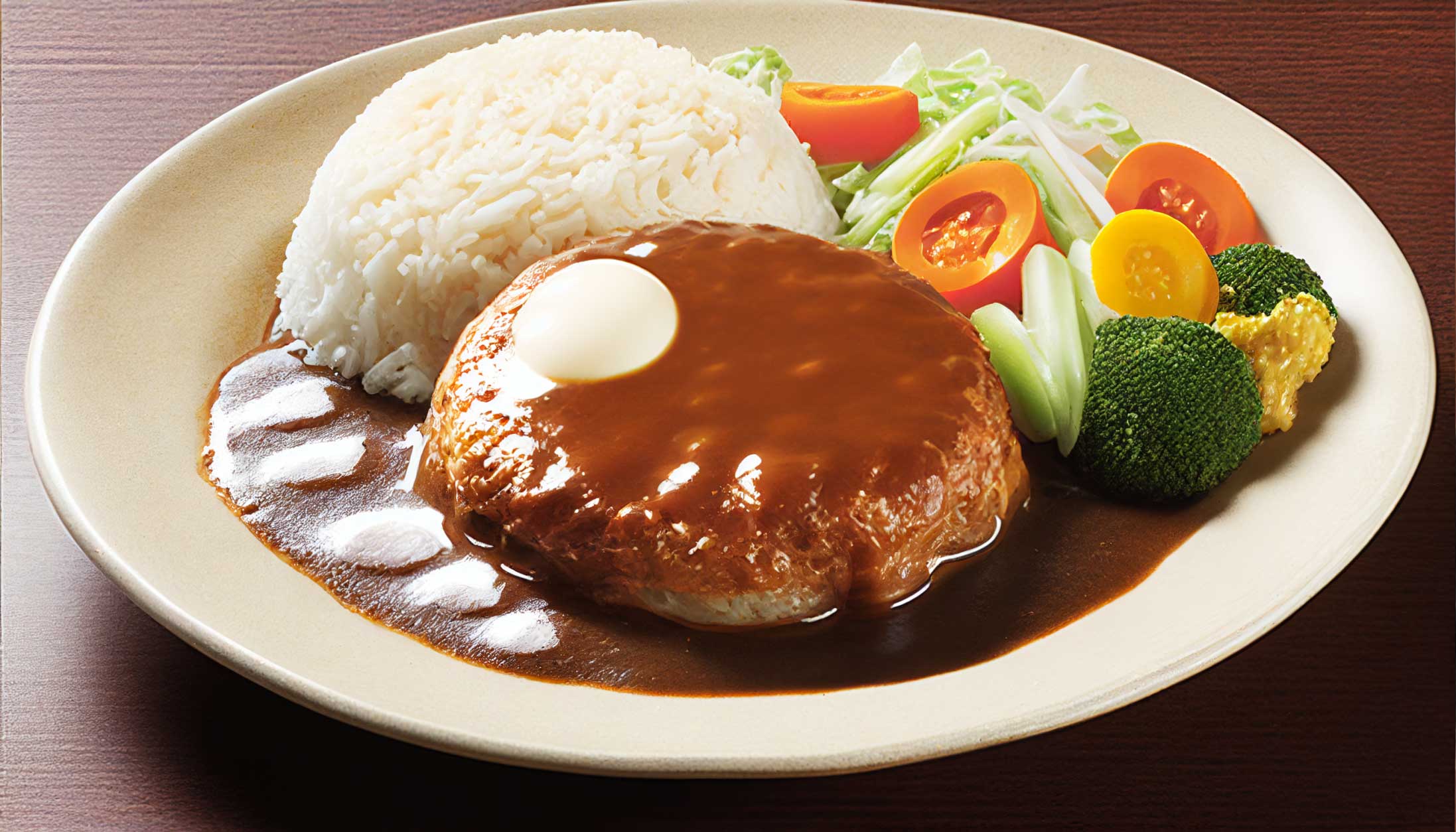 シンプルハンバーグプレート